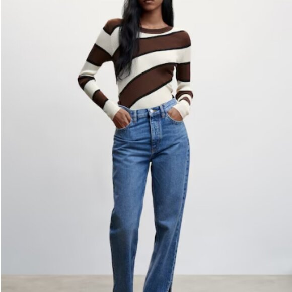 MANGO Striped Rib Sweater - Picture 2 of 8
